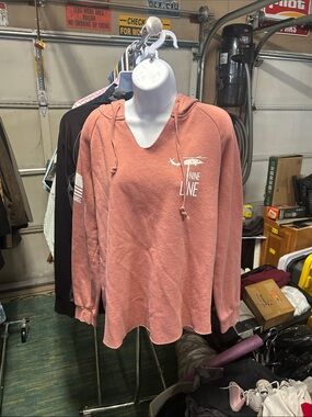 Nine Line Women's Hooded Long-Sleeve Pullover - Dusty Rose
